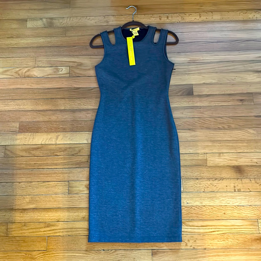 Beautiful Gray Pencil Dress 90’s Clean Girl Aesthetic